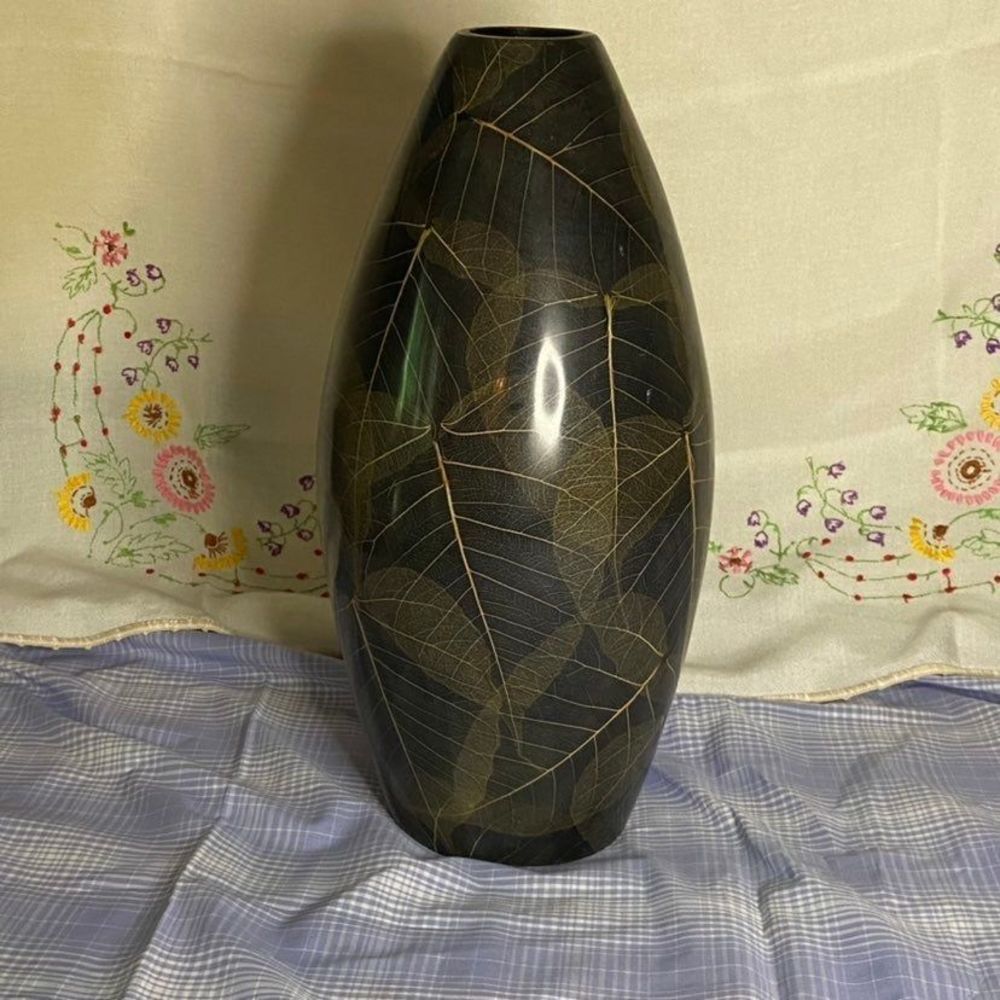 Japanese Vintage Wooden Vase
